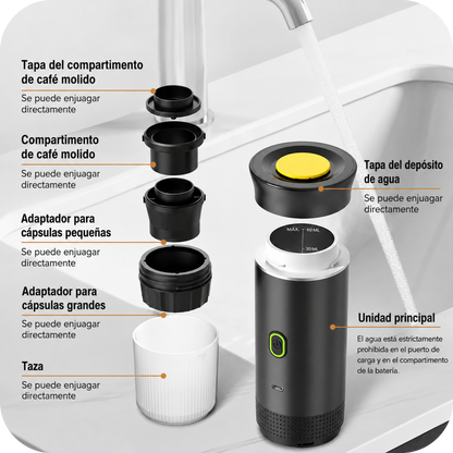 Cafetera Espresso Portátil Inalámbrica