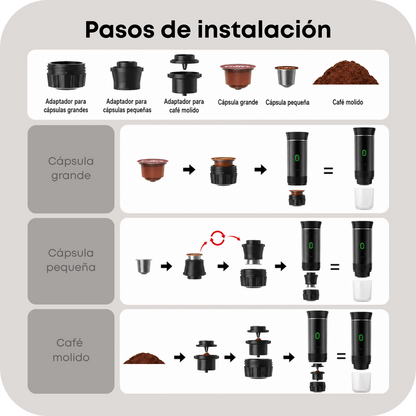 Cafetera Espresso Portátil Inalámbrica