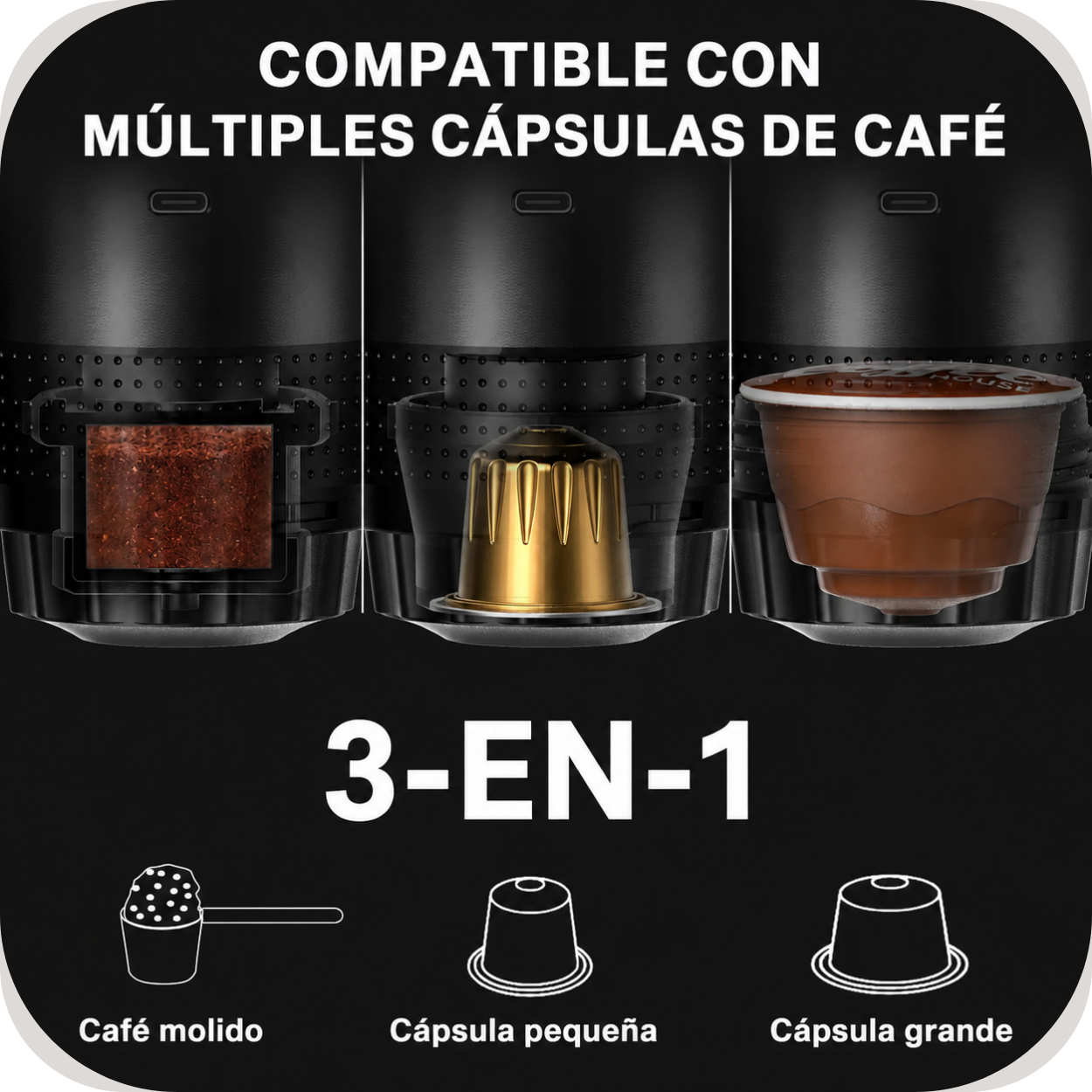 Cafetera Espresso Portátil Inalámbrica
